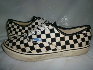 ★VANS AUTHENTIC CHECKER バンズ V44R オーセンティック チェッカー ブラック/生成り