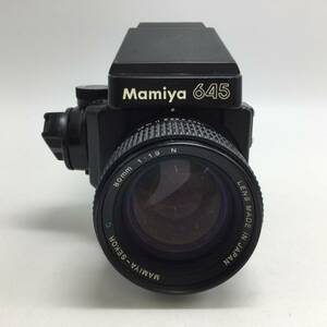 F26〇【動作/精度未確認】Mamiya 645 マミヤ 中判 フィルムカメラ MAMIYA-SEKOR C 80mm 1:1.9 N レンズ 現状品 ジャンク品