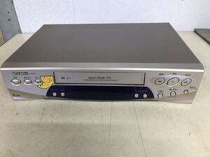 Ｙ 家電１★通電確認済★ 三菱 MITSUBISHI ビデオカセットレコーダー HV-G100 VHSビデオデッキ 部品取り　ジャンク　現状渡し