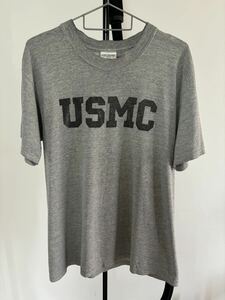 80s USMC Tシャツ　グレー　ボロ