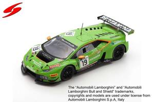 ■限定300pcs. スパークモデル 1/43 2015 ランボルギーニウラカン GT3 #19 スパ24h