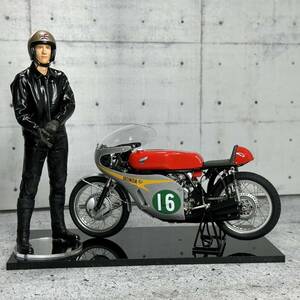 タミヤ1/12 RC166 ハーフビューカウル組込み済み完成品とフィギュア塗装完成品付　フルディテールアップパーツ組み込み