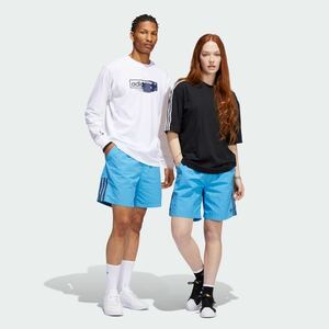 新品 ショートパンツ L メンズ アディダス スケートボーディング adidas メッシュショーツ レディース 3本ライン 半パン HA1289 10946