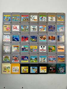 ♪【中古】Nintendo GAME BOY ソフト 42本 まとめ 任天堂 ゲームボーイ 動作未確認 ジャンク ＠60(6)