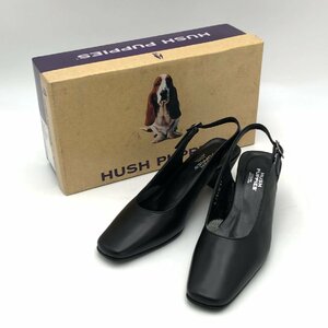 HUSH PUPPIES ハッシュパピーズ 21㎝ レディース パンプス EE 5cmヒール バックバンド レザー 婦人靴 皮革 【道楽札幌】