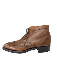 シェットランドフォックス Hampton boots 3549 3062 レースアップブーツ 5 ブラウン パンチドキャップ IT9DJL8TJK2C