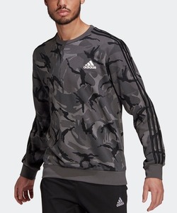 【送料無料】adidas アディダス クルースウェット（トレーナー）カモフラージュ（迷彩）柄 メンズ M（新品）