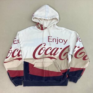 ■KITH x Coca Cola キス コカコーラ コラボパーカー スウェット Mountain hoodie Multi BOXロゴ 総柄 サイズS マルチカラー/0.86kg■