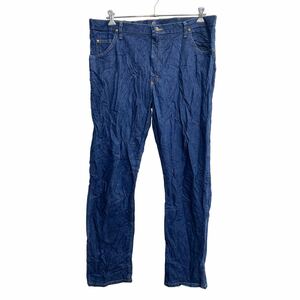 Wrangler カウボーイ ロングパンツ W40 ラングラー レギュラーフィット インディゴ コットン メキシコ製 古着卸 アメリカ仕入 2402-471