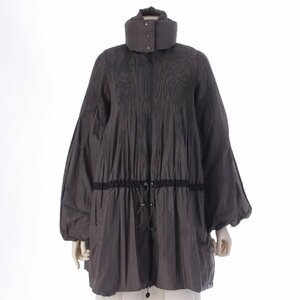 【モンクレール】Moncler　SIZURU プリーツ バルーン スタンドカラー ダウン コート アウター グレー 0 【中古】【正規品保証】208584