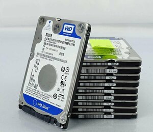 レターパック 10個セット WD WD5000LPCX -08 LPZX LPVX 500GB HDD 2.5インチ/SATA/データ消去 ハードディスク Western digital S101701