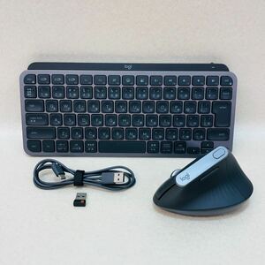 Q3027★中古品★logicool MX KEYS MINI キーボード YR0084、マウス　MX Vertical M-R0074、★通電確認済み★同梱不可