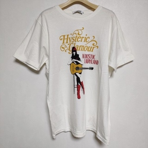 4-0608S∞HYSTERIC GLAMOUR ACOUSTIC LADYLAND プリント 半袖Ｔシャツ カットソー オフホワイト ヒステリックグラマー F96244