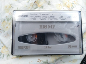 マクセル　Hi8 8mm テープ　メタル　XR MP Maxell 18627