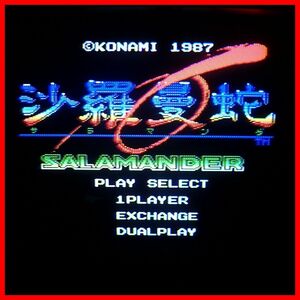 ☆MSX ROM 沙羅曼蛇 サラマンダ KONAMI コナミ 箱説テレカ付 起動OK 【10