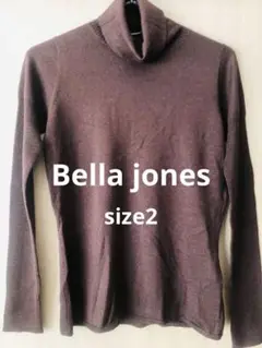 Bella jones ベラジョーンズ　ニット　ブラウン　カシミヤ　ハイネック