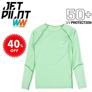 ジェットパイロット JETPILOT セール 40%オフ レディース ラッシュガード 送料無料 ペーサー L/S レディース ラッシー S21515 ミント 8/S