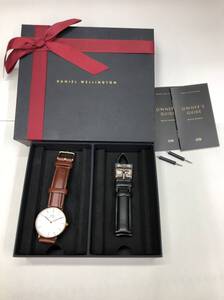 Daniel Wellington 36mm Classic ST MAWES ローズゴールド 腕時計 DW00100035 B36R14 替えベルト セット 不動 動作未確認 24101102