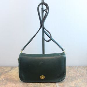 OLD COACH TURN LOCK LEATHER SHOULDER BAG MADE IN USA/オールドコーチターンロックレザーショルダーバッグ