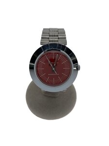 BULOVA◆自動巻腕時計/アナログ/RED/SLV