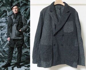 Engineered Garments エンジニアードガーメンツ Dexter Jacket 2Tone Wool Herringbone 2トーン ウール ヘリンボーン ダブル ジャケット M