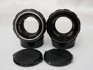 #7409 NIKON 50mm F1.4 Nikkor-s auto ニコン 標準レンズ 2本