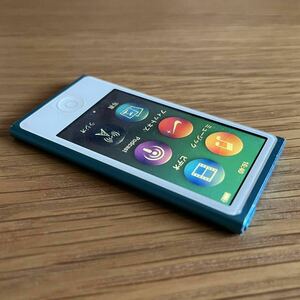 【Apple アップル】iPod nano 第7世代 MD477J ブルー 青 16GB A1446 中古品本体のみ 生産終了品 追跡付送料無料