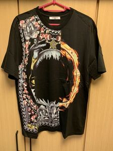 正規 14AW GIVENCHY ジバンシー ジバンシィ シャーク 炎 プリント Tシャツ カットソー XS ■品番 14J 7550651