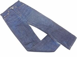 A.P.C. アーペーセー ボタンフライ ストレート デニムパンツ size28/紺 ■■ ☆ eec4 メンズ