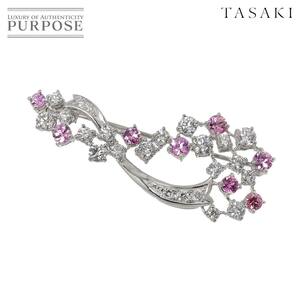 タサキ TASAKI サファイヤ ダイヤ1.56ct ブローチ Pt プラチナ 田崎真珠 Brooch 90251245