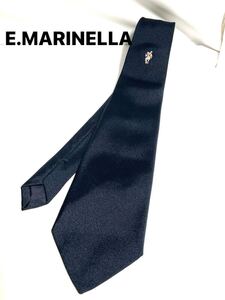 美品 マリネッラ E.MARINELLA ネクタイ ネイビー系　送料185円〜（追跡付）ブランドネクタイ