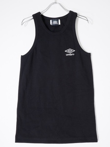 BASICKS/ベイシックス ×UMBROアンブロ Logo Organic Rib Tank-topリブタンクトップ [LTSA76125]