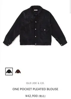 完売品　OLD JOE ONE POCKET PLEATED BLOUSE