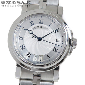 101740697 ブレゲ Breguet マリーン ラージデイト 5817ST cal.517GG シルバー SS ビッグデイト 腕時計 メンズ 自動巻 仕上済