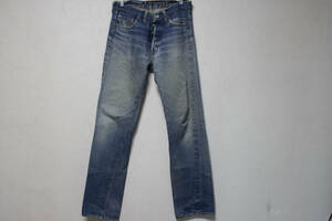 ☆旧 DENIME/XXモデル セルビッチストレートジーンズ/made in JAPAN/赤タブレザー赤パッチ/W33L36/汚れダメージ無/色落ち雰囲気抜群美品☆