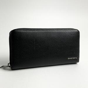 ディーゼル DIESEL 長財布 ラウンドファスナー メンズ ブラック X06626 P0396 T8013 ブラック 未使用に近い