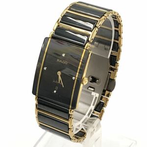 6/6MO-G93★RADO ラドー/メンズウォッチWatch/不動品/時計/ブラック×ゴールドカラー/DH0/EB9