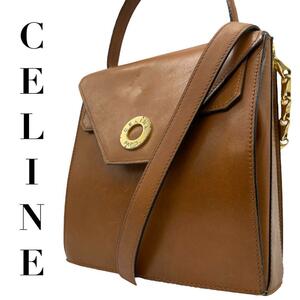 CELINE セリーヌ ハンドバッグ ショルダーバッグ 2way サークル金具