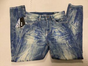 新品 未使用品 ジャストカバリ JUST CAVALLI メンズ パンツ デニム ジーンズ ダメージ加工 ルーマニア製 28 S03LA0005