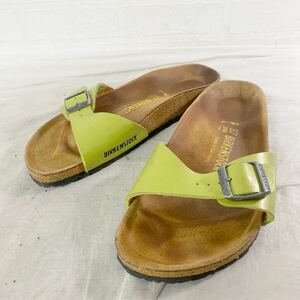 3959☆ BIRKENSTOCK ビルケンシュトック シューズ 靴 サンダル カジュアル レディース 24 グリーン