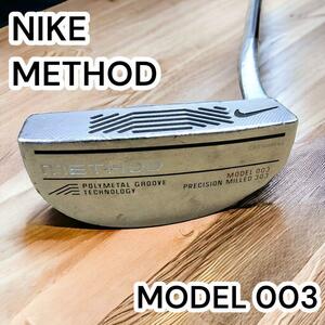 希少・名器 ナイキ　メソッド００３　パター　nike method GOLF 34インチ　ヒールシャフト ミッドマレット