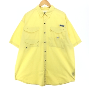 古着 コロンビア Columbia PFG ボタンダウン 半袖 フィッシングシャツ メンズXL /eaa448834 【SS2409_30%】