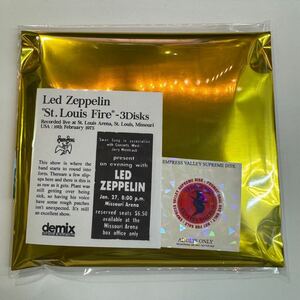 LED ZEPPELIN / ST. LOUIS FIRE「セントルイス炎上」(3CD) 脅威のデミックス！1975年2月16日のセントルイス公演がスーパー超高音質で！