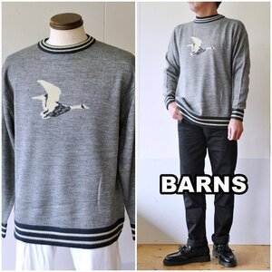 BARNS バーンズアウトフィッターズ　クルーニット　セーター　22412 メンズニット サイズL