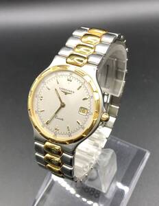 [A]時計★[WH-13184]★(サ60)LONGINES(ロンジン)★L1.614.3★CONQUEST コンビ★稼働品★