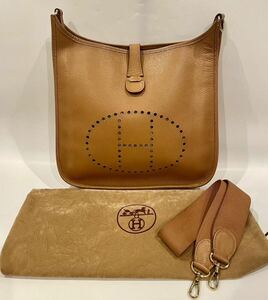 HERMES エルメス エヴリン エブリン TPM エプソン ミニショルダーバッグ オレンジ レディース 管理番号S62