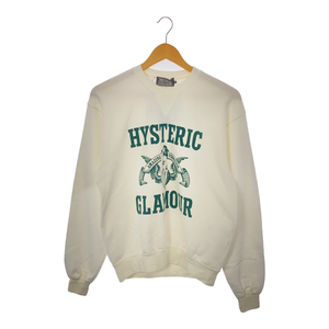 HYSTERIC GLAMOUR ヒステリックグラマー 02221CS01200 プルオーバースウェット トレーナー S AMAZING VIBRATION ロゴプリント タグ付