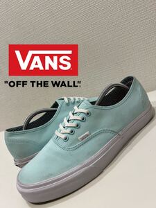 ★VANS★バンズ★AUTHENTIC★オーセンティック★ローカットスニーカー★デッキシューズ★無地★グリーン★緑★US11★29.0cm★