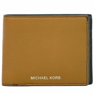 本物 マイケルコース MICHAEL KORS レザー 折財布 コンパクトウォレット ブラウン