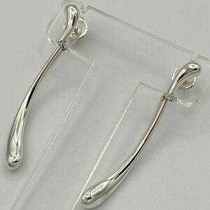 希少品 ティファニー エロンゲイテッド ティアドロップ ピアス しずく イヤリング シルバー 925 Tiffany Elongated Teardrop Pierce